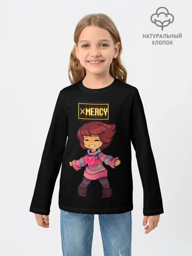 Детский лонгслив с принтом «Undertale Frisk»