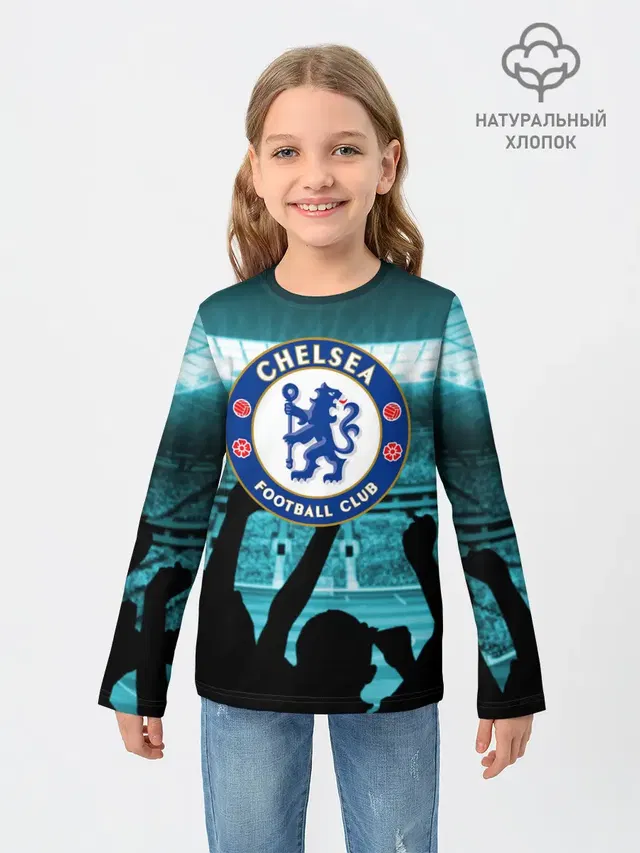 Детский лонгслив с принтом «Chelsea Челси»