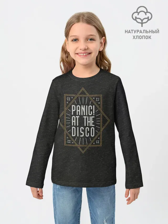 Детский лонгслив с принтом «Panic! At the disco»