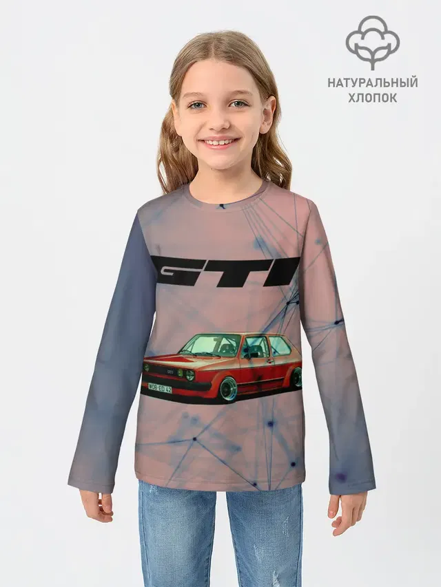 Детский лонгслив с принтом «Volkswagen»