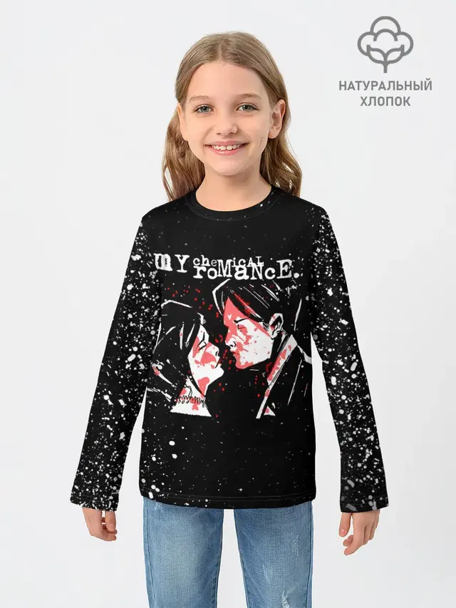 Детский лонгслив с принтом «My Chemical Romance»