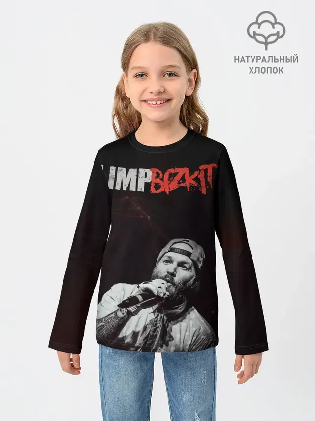 Детский лонгслив с принтом «Limp Bizkit»