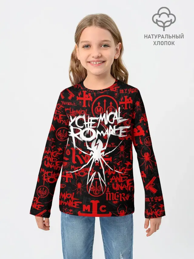 Детский лонгслив с принтом «My Chemical Romance»