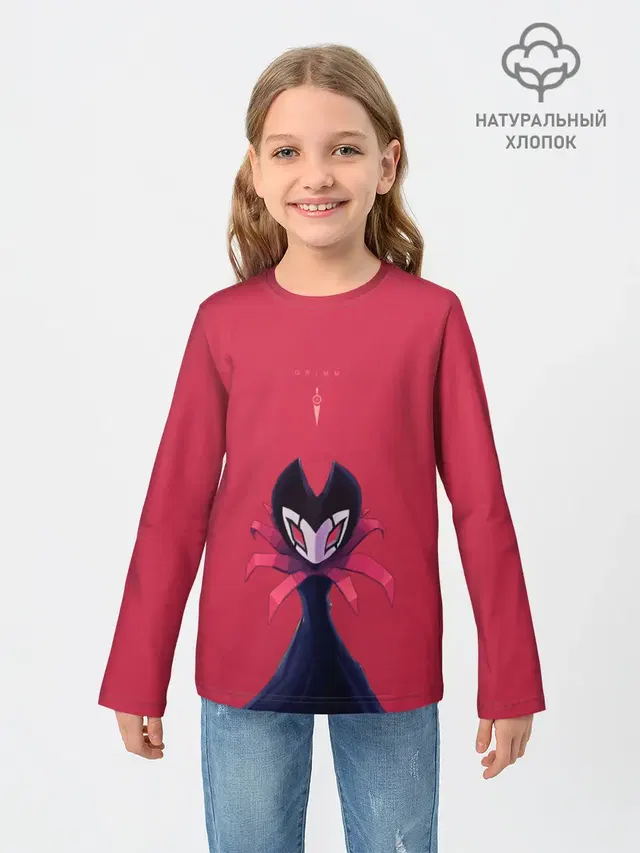 Детский лонгслив с принтом «Hollow Knight»