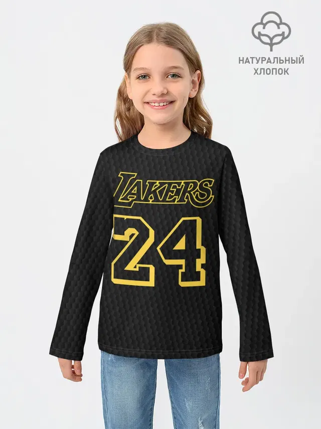 Детский лонгслив с принтом «Лейкерс — Kobe Bryant»