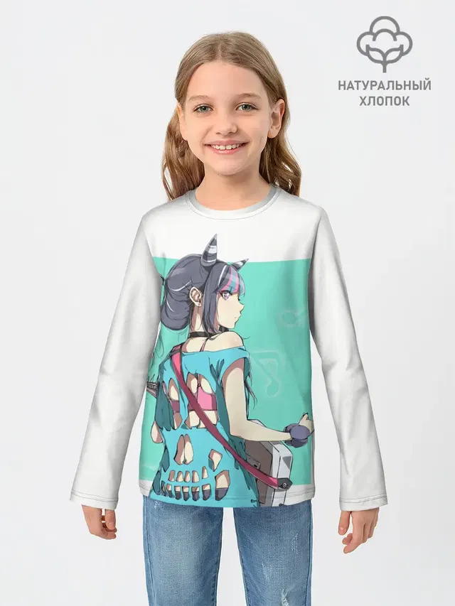 Детский лонгслив с принтом «Ibuki Mioda»