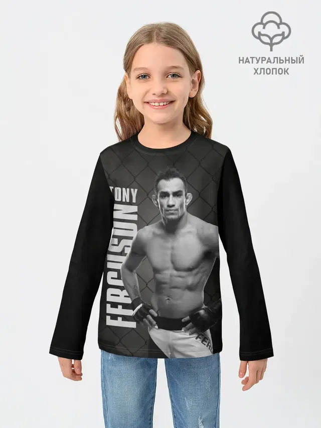 Детский лонгслив с принтом «MMA — Tony Ferguson»