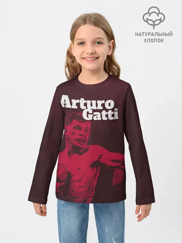 Детский лонгслив с принтом «MMA — Arturo Gatti»