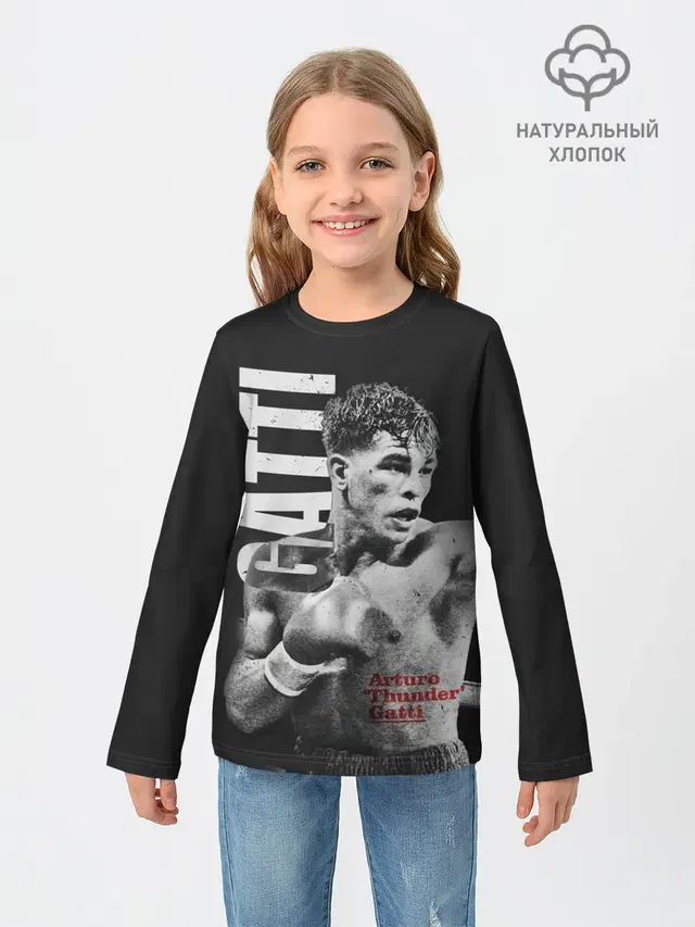 Детский лонгслив с принтом «MMA — Gatti»
