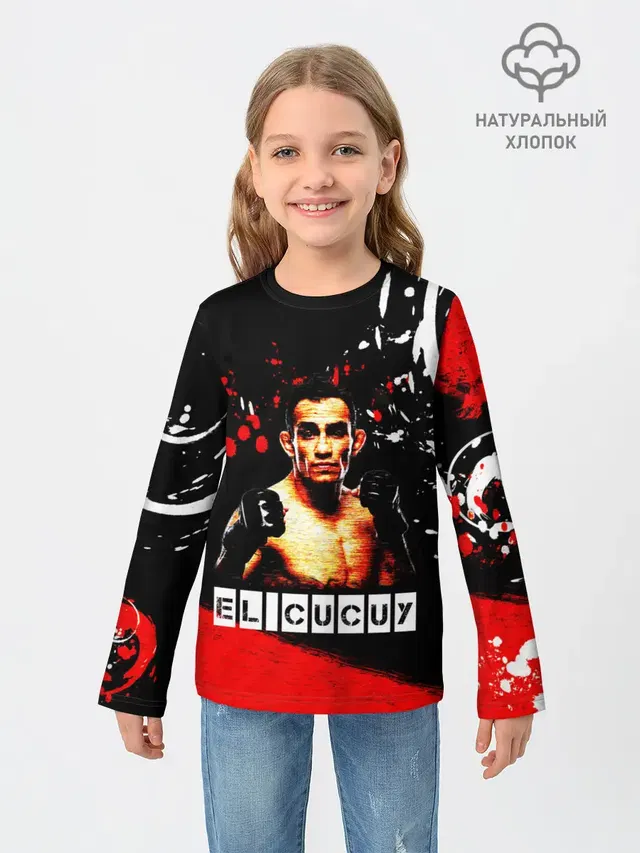 Детский лонгслив с принтом «MMA — EL CUCUY»