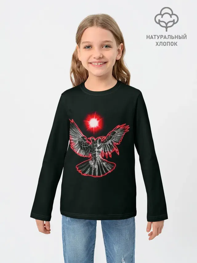 Детский лонгслив с принтом «Pyrokinesis»