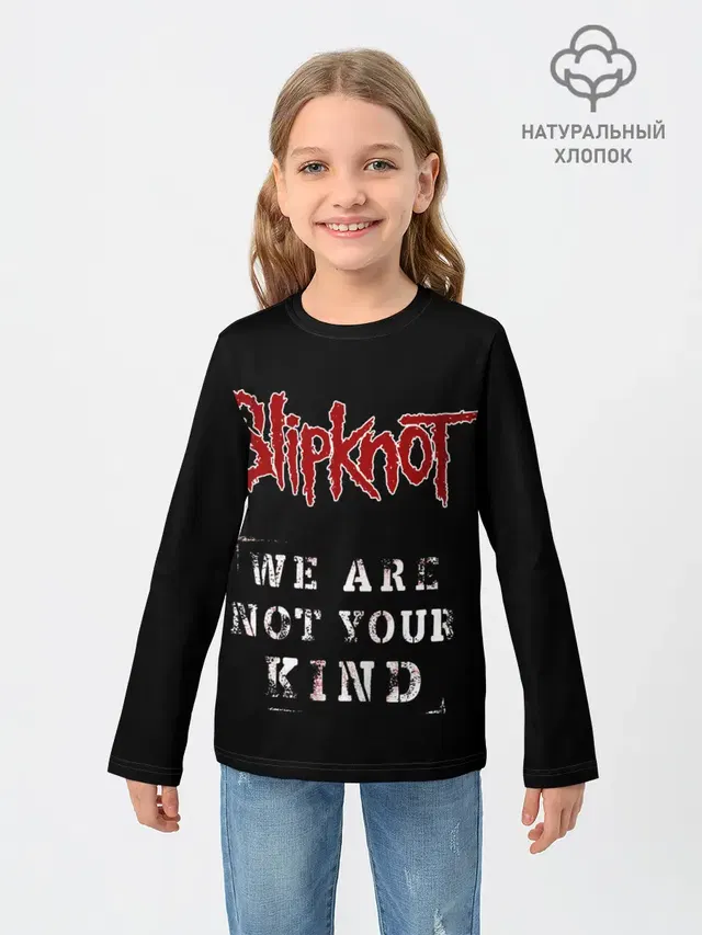 Детский лонгслив с принтом «Slipknot Wanyk»