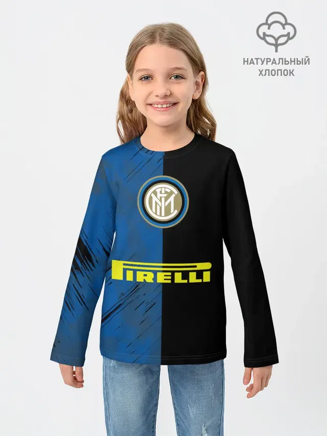 Детский лонгслив с принтом «Pirelli»