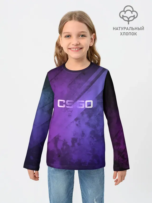 Детский лонгслив с принтом «Counter-Strike — CSGO»
