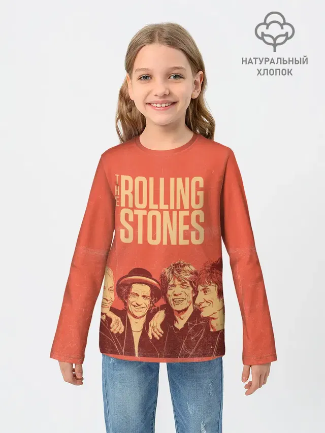 Детский лонгслив с принтом «Rolling Stones — The Rolling Stones»