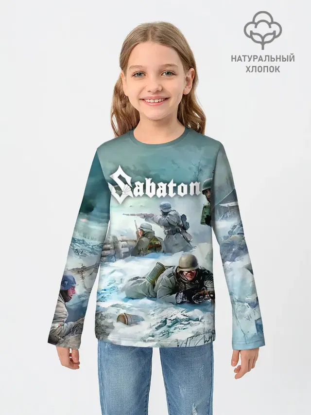 Детский лонгслив с принтом «Soldiers»
