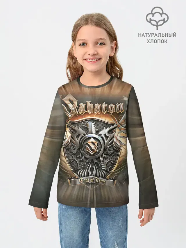 Детский лонгслив с принтом «Coat of Arms»