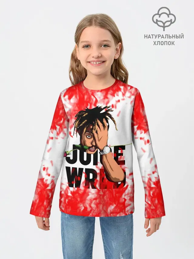 Детский лонгслив с принтом «Eminem — Juice WRLD.»