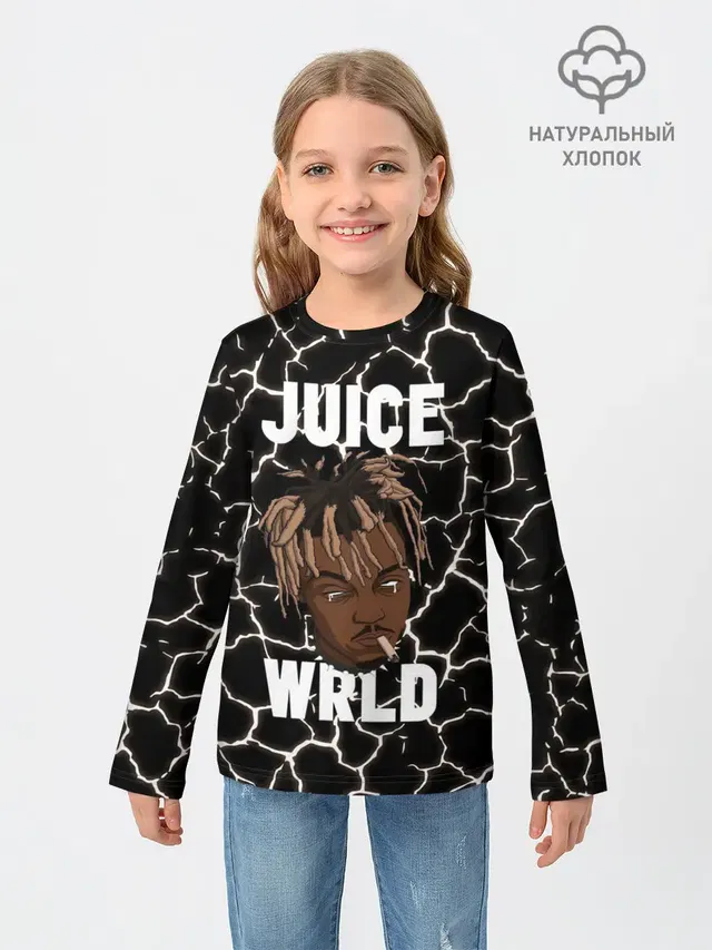 Детский лонгслив с принтом «Eminem — Juice WRLD.»