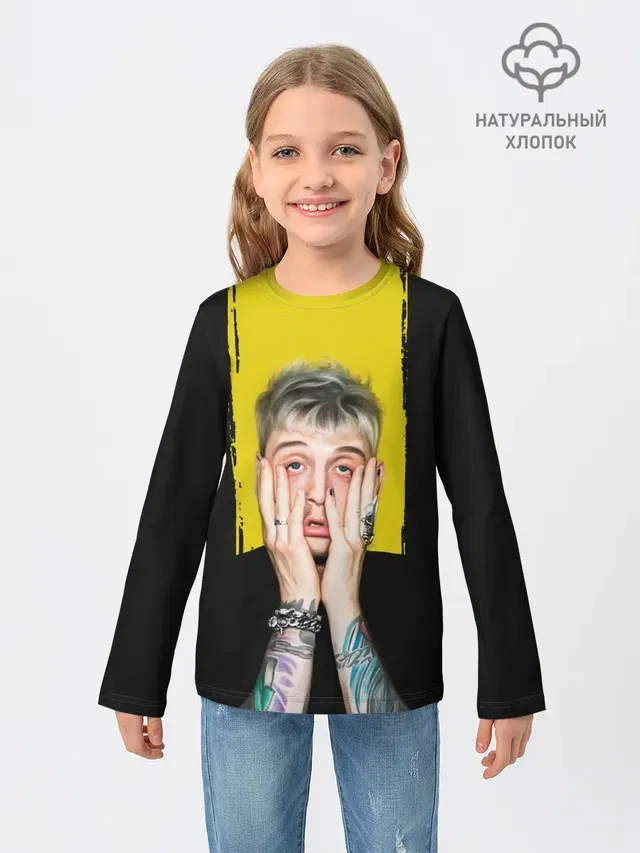 Детский лонгслив с принтом «Machine Gun Kelly — Colson Baker Machine Gun Kelly»
