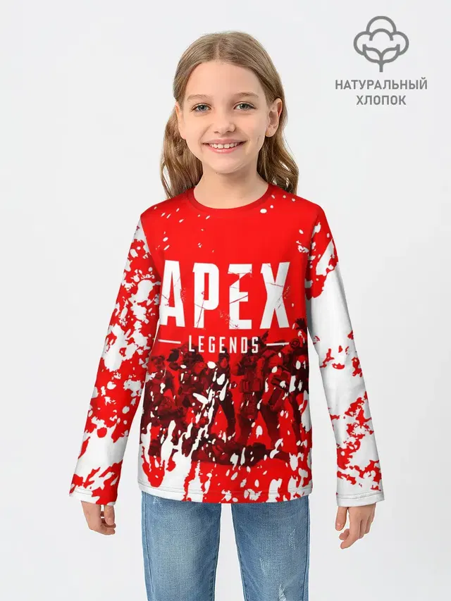 Детский лонгслив с принтом «Apex Legends»