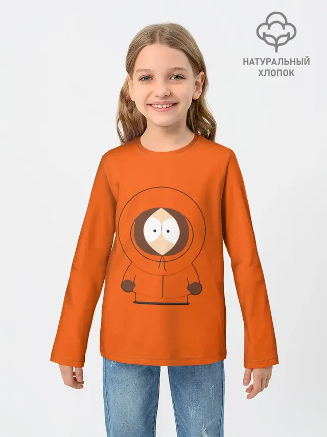 Детский лонгслив с принтом «Kenny McCormick — ЮЖНЫЙ ПАРК»