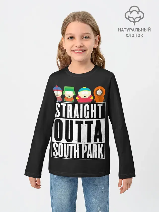 Детский лонгслив с принтом «Разное — South Park»