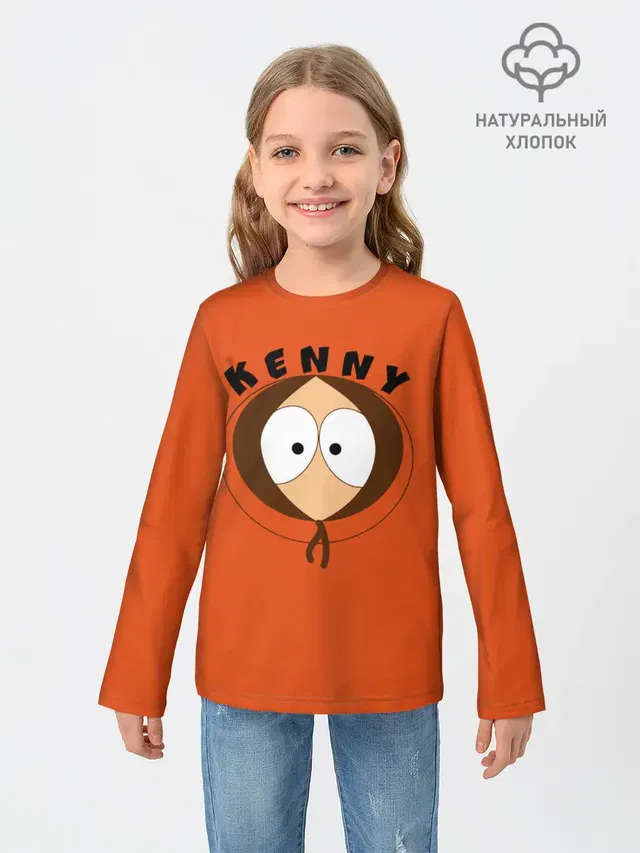 Детский лонгслив с принтом «Kenny»