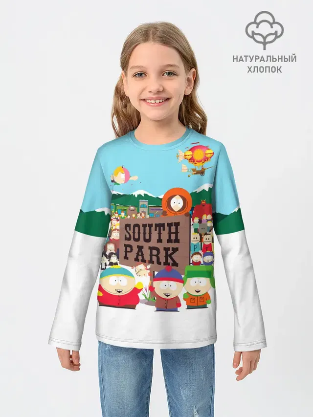 Детский лонгслив с принтом «South Park»