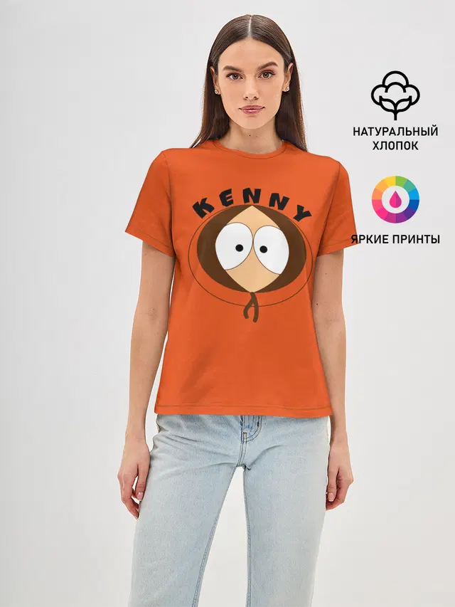 Женская базовая футболка с принтом «Kenny»