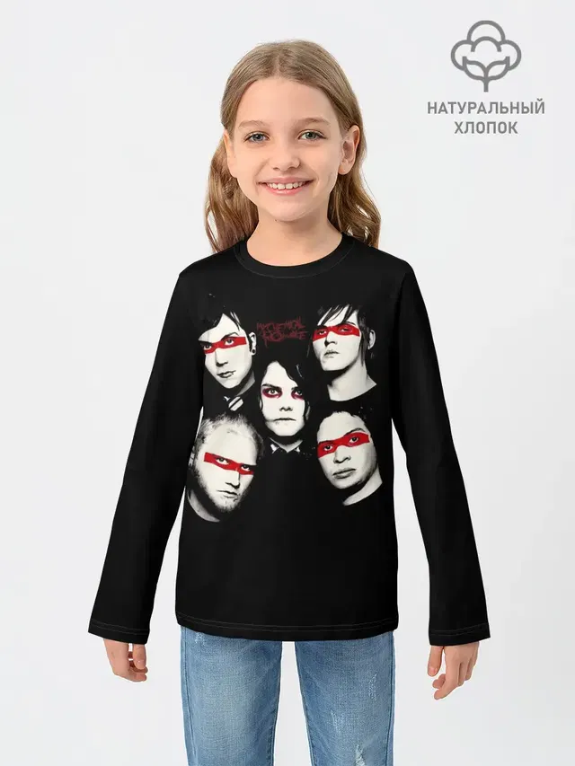Детский лонгслив с принтом «My Chemical Romance»