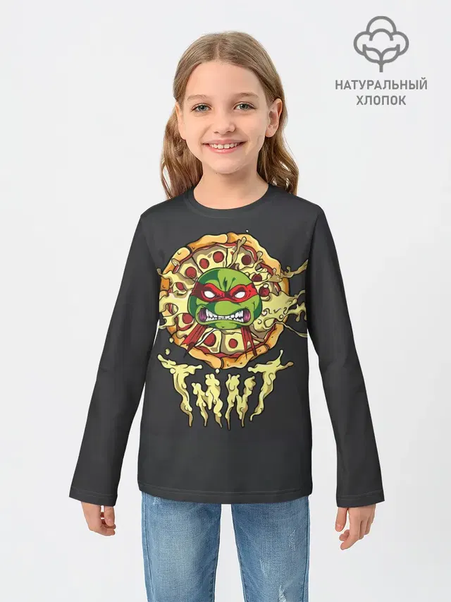 Детский лонгслив с принтом «Tmnt»