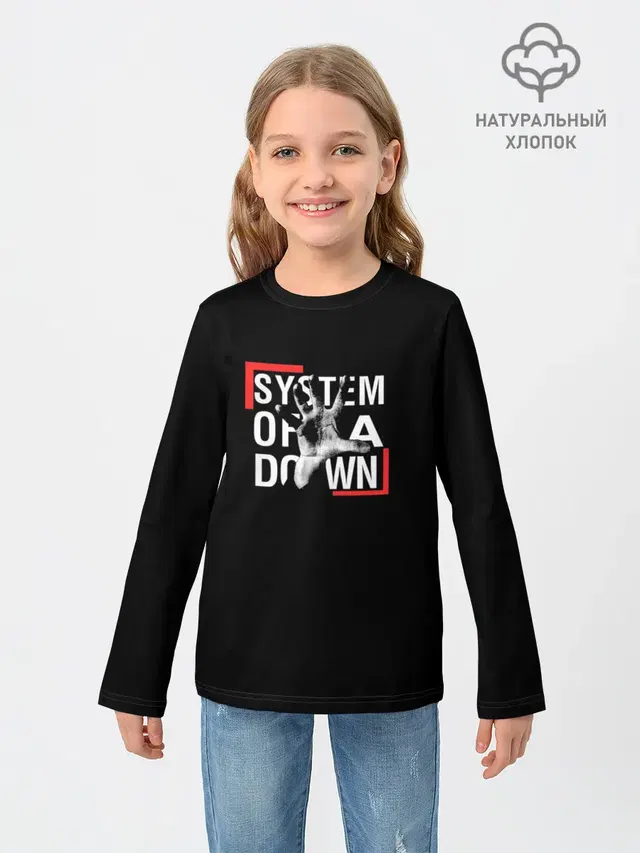 Детский лонгслив с принтом «System of a Down»