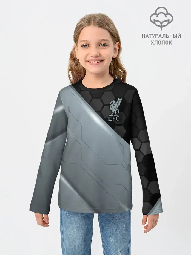 Детский лонгслив с принтом «Hexagon — Liverpool F.C.»