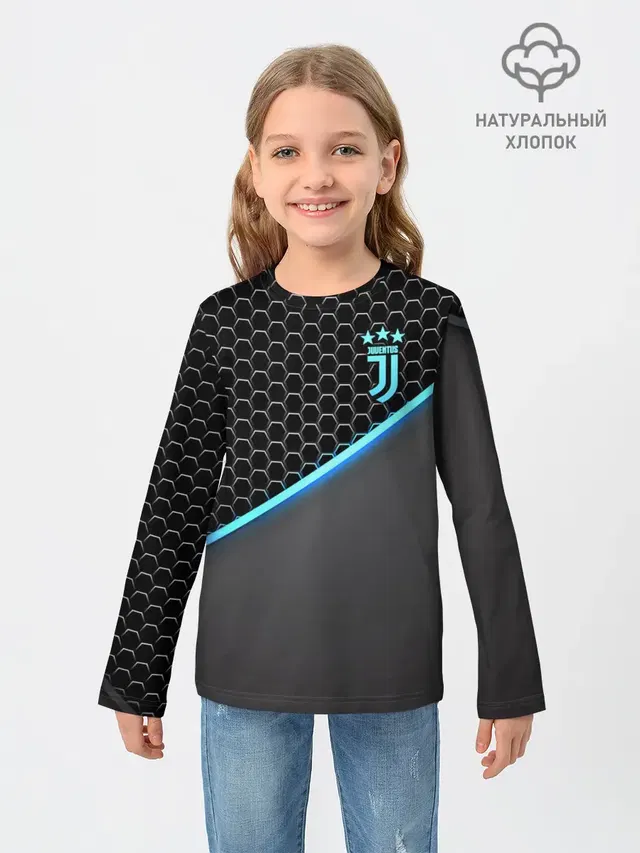 Детский лонгслив с принтом «Ювентус — Juventus F.C.»