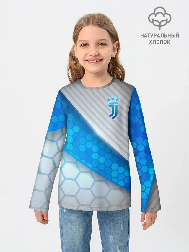 Детский лонгслив с принтом «Ювентус — Juventus F.C.»