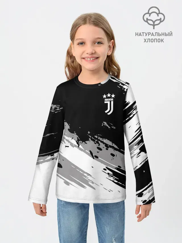 Детский лонгслив с принтом «Ювентус — Juventus F.C.»