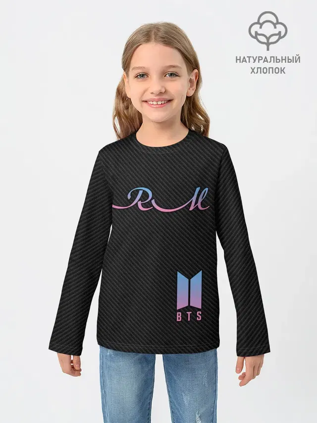 Детский лонгслив с принтом «BTS — BTS RM»