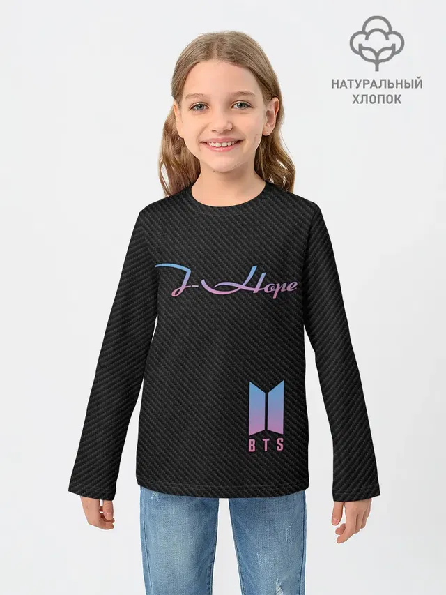 Детский лонгслив с принтом «BTS — BTS J-Hope»