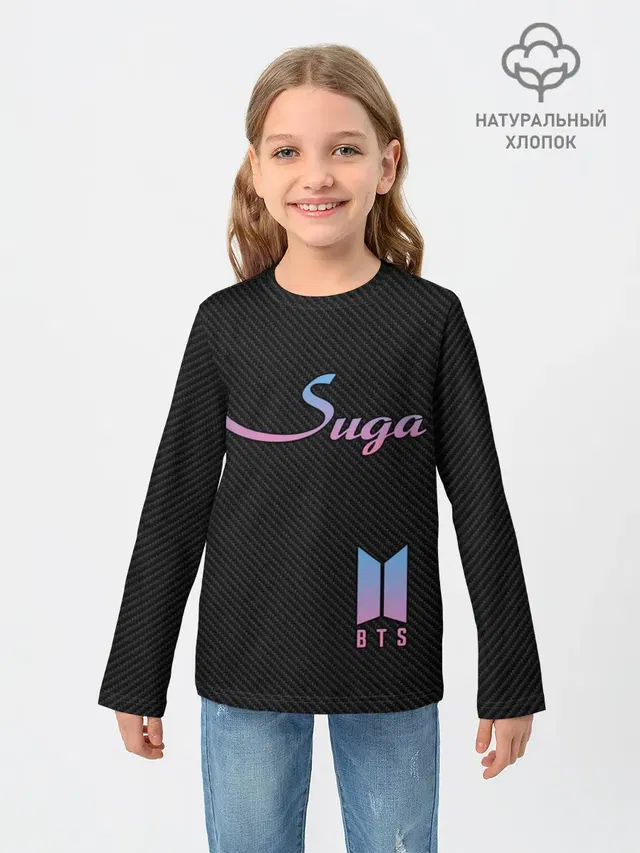 Детский лонгслив с принтом «BTS — BTS Suga»