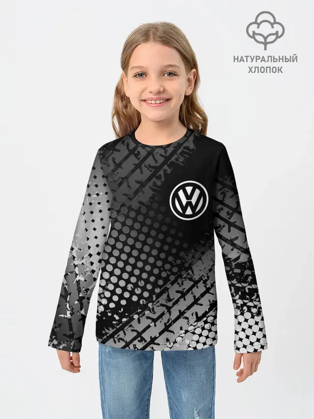 Детский лонгслив с принтом «Volkswagen»