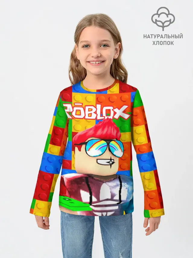 Детский лонгслив с принтом «Роблокс — ROBLOX [3]»