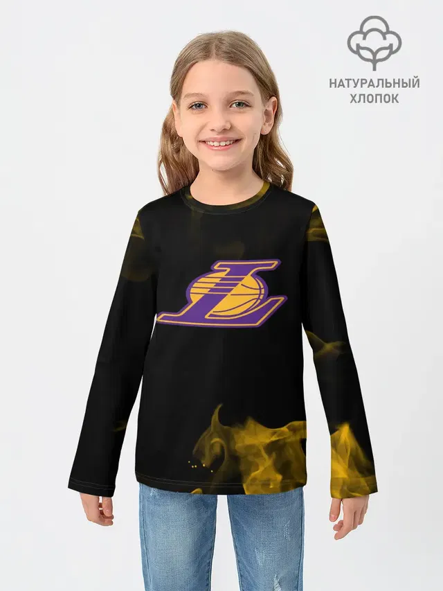 Детский лонгслив с принтом «Лейкерс — Kobe Bryant»