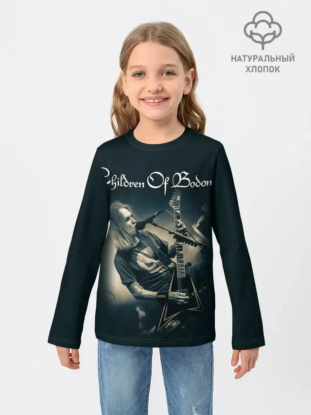 Детский лонгслив с принтом «Children of Bodom 4»