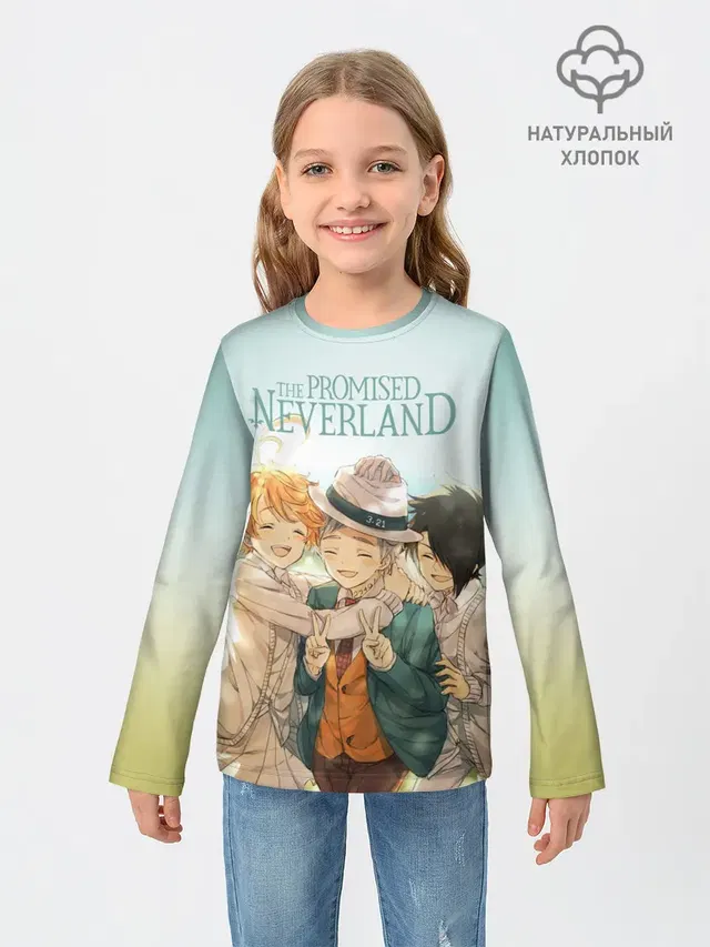 Детский лонгслив с принтом «Norman — The Promised Neverland»