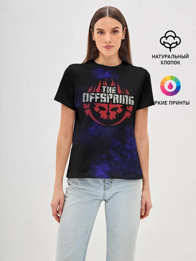 Женская базовая футболка с принтом «Offspring»