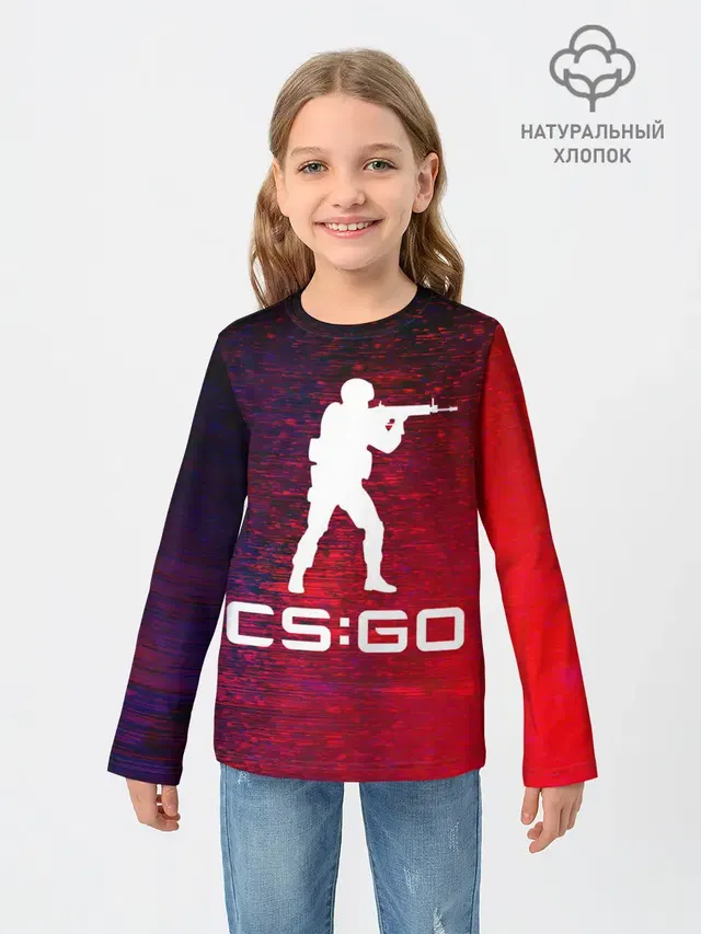 Детский лонгслив с принтом «Counter-Strike — CS GO»