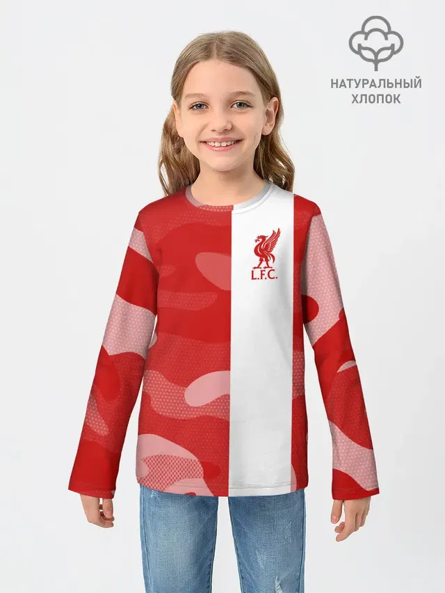 Детский лонгслив с принтом «camouflage — Liverpool F.C.»