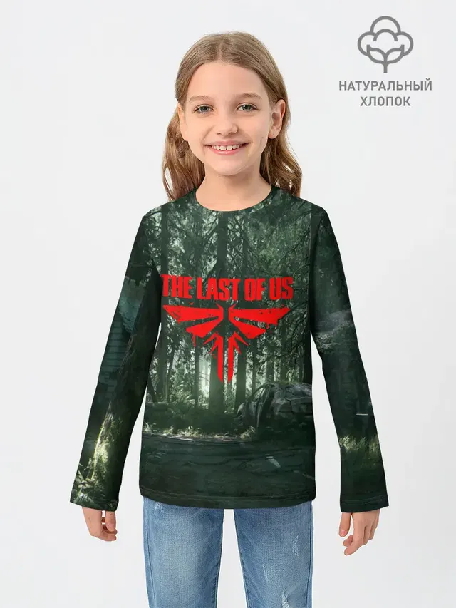 Детский лонгслив с принтом «Post-apocalyptic — The Last of Us: Part 2»