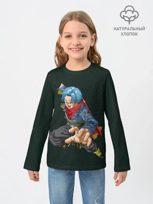 Детский лонгслив с принтом «Dragon ball — Шар Дракона»